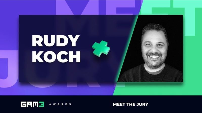 Rudy Koch on the jury for the GAM3 Awards