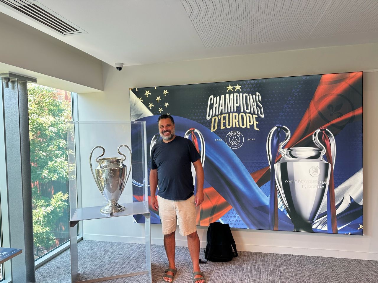 Rudy Koch at Paris Saint-Germain's headquarters in Paris